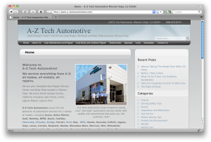 A-Z Tech Automotive Website